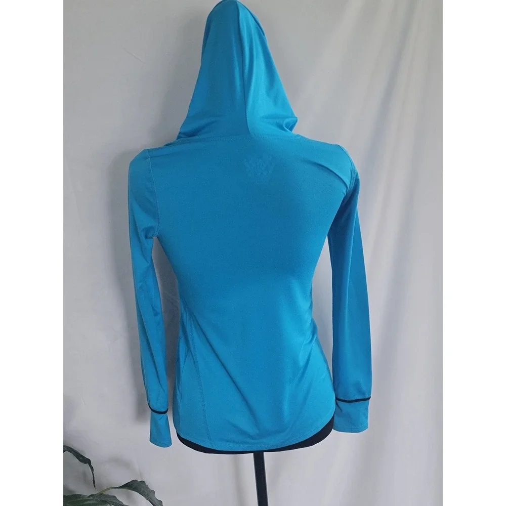 Justice‎ Girls Blue Cheer Megaphone Performance Hoodie Long Sleeve Size 10
